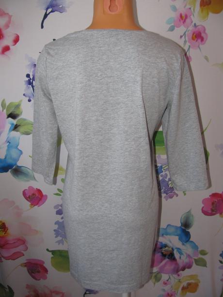 Prodloužené dámské bavlněné tričko 3/4 rukáv, esmara,46