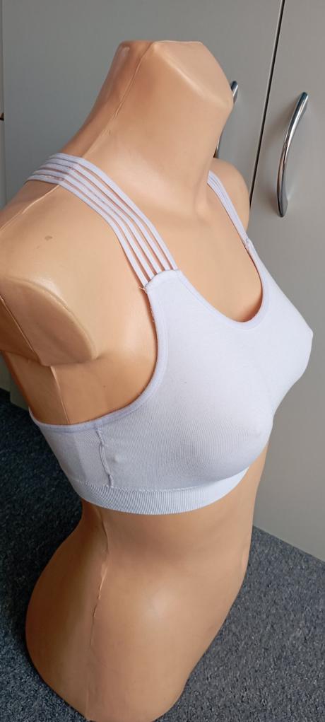 Bílé bolérko - podprsenka vel."s/m", s