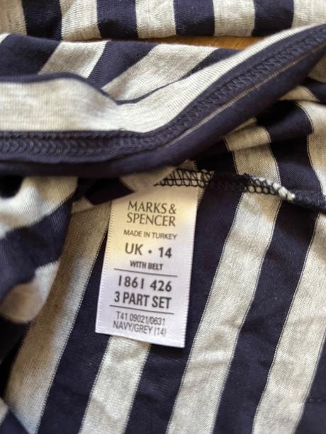 Lehké pruhované šaty, třeba na pláž, marks & spencer,l