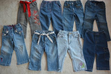 Kalhoty - rifle a džíny 12-18m, next,86