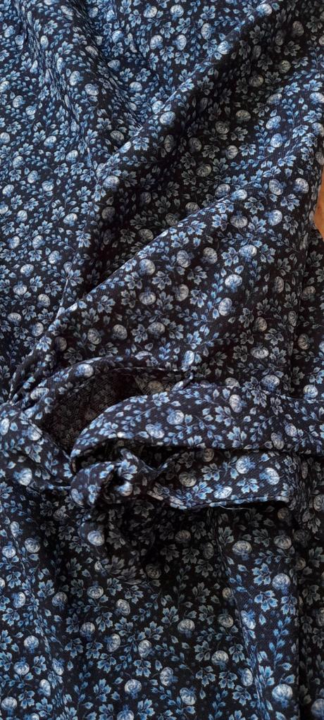 H&m elegantní květované šaty s dlouhým rukávem, h&m,40