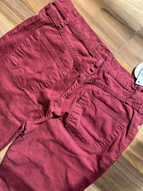 Nové vínové džíny, vel cca s, smf jeans, s