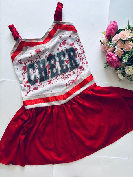 K5/  kostým zombie roztleskávačky- v.7/8 let, 