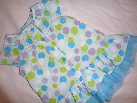 Luxusní tyrkysové šaty pro nejmenší, 62