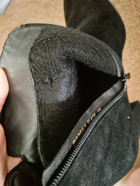 Semišové kotníkové boty na podpadku vel. 40, 40