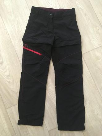 Dívčí kalhoty s odepínacími nohavicemi 10-11 let, quechua,146