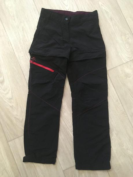 Dívčí kalhoty s odepínacími nohavicemi 10-11 let, quechua,146