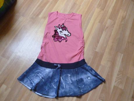 Šaty jednorožec vel. 10-12, 152