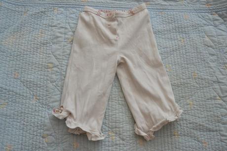 Bílé kalhoty s kanýry, biobavlna, next,86