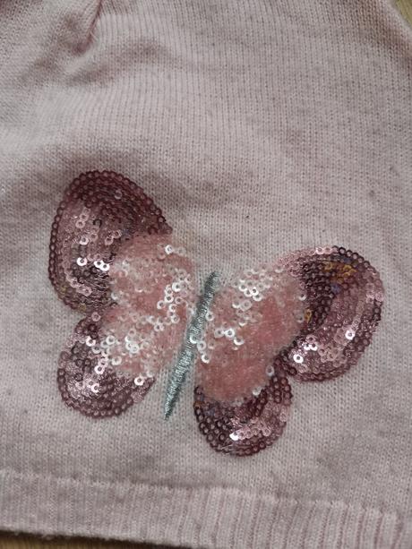 Čepice zimní dívčí čepice vel. 128 / 152, c&a,128