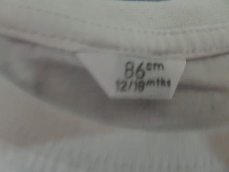 Tričko s dlouhým rukávem vel. 12-18měs. 86cm., 86