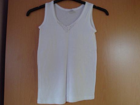 Tílko/košilka - bílá, vel. 158, 158