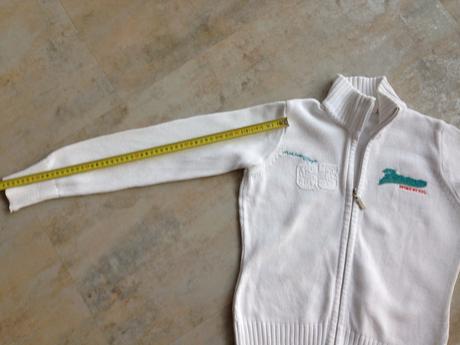 Bílý svetr pulover na zip kenvelo vel. 36-38, s, kenvelo,s