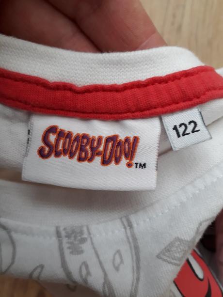 Tricko krátký rukáv scooby doo nové, 122