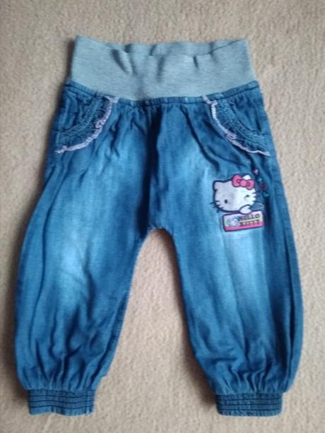 Riflové baggy hello kitty zn."c&a" vel."80", c&a,80