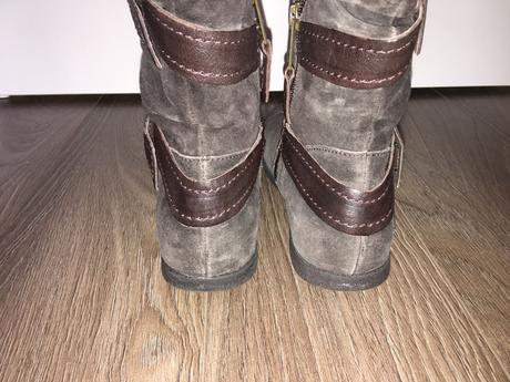 Hnědé vysoké kožené kozačky replay, replay,38