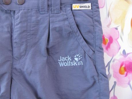 Modré outdoorové kraťasy jack wolfskin, jack wolfskin,128