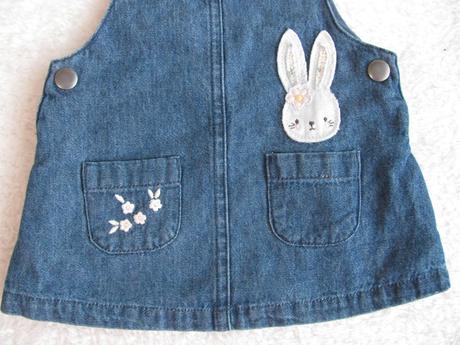 Džínové šatičky s laclem, mothercare,62