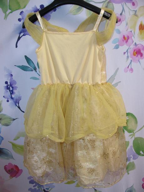 Kostým-zlato žluté šaty princezna bella, 