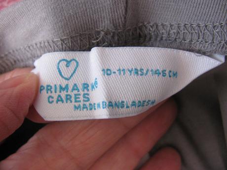 Dětské bavlněné šedé legíny, primark,146