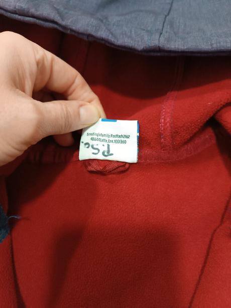 Modrá unisex bunda 128, topolino,128