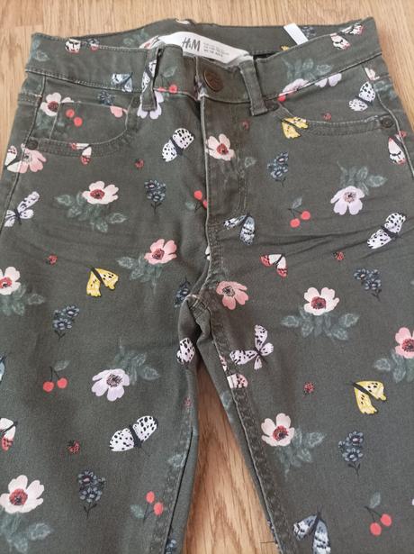 Dívčí kalhoty/džíny h&m vel.128, h&m,128