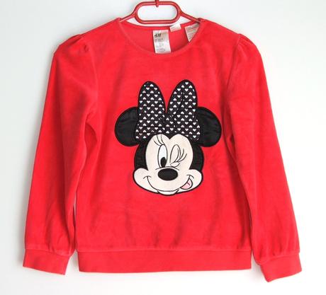 Z171 sametková dívčí mikina vel. 122/128, h&m,122
