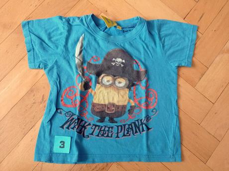 Triko krátký rukáv mimoni 98/104, 98