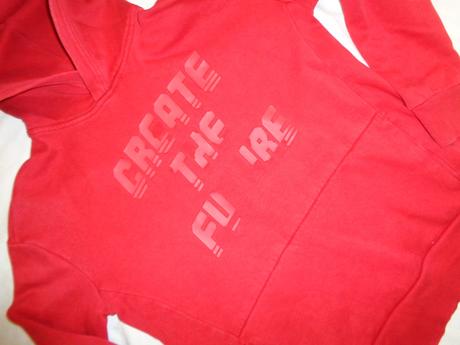 Červená mikina 146/152, h&m,146