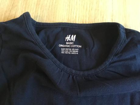Dvě trička, h&m,110