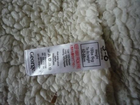 Flísový kabátek s kožíškem, george,68