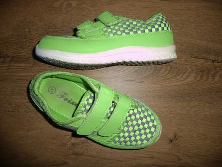 Zelené boty -tenisky feixu vel.32, 32