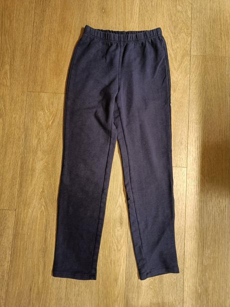 Modré basic tepláky vel. 140, decathlon,140