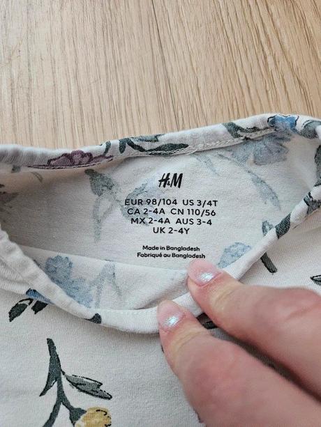 Tričko s dlouhým rukávem h&m, vel. 98/104, h&m,98
