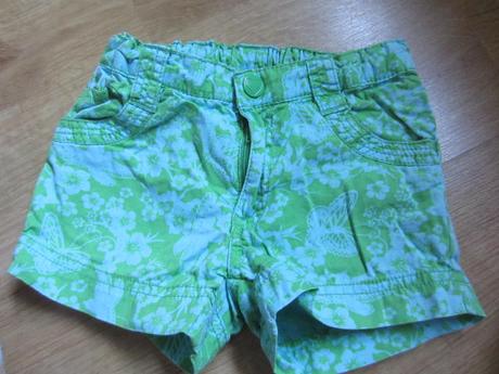 Veselé kytí kraťásky, šortky, h&m,104