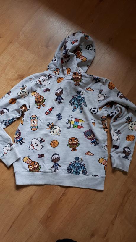 Lehčí, tenčí mikina, h&m,134