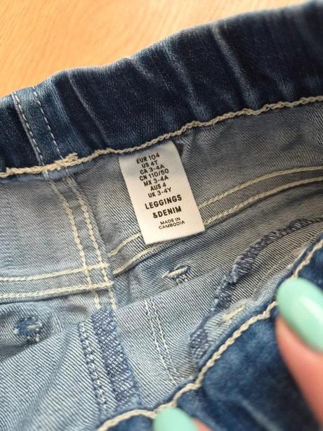 Rifle / džegíny h&m vel. 104, h&m,104