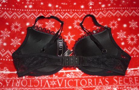 Černá krajková push-up podprsenka victorias secret, victoria's secret,75c