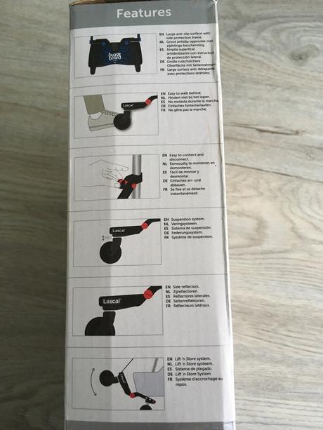 Stupínek/skejt ke kočárku buggyboard mini lascal,