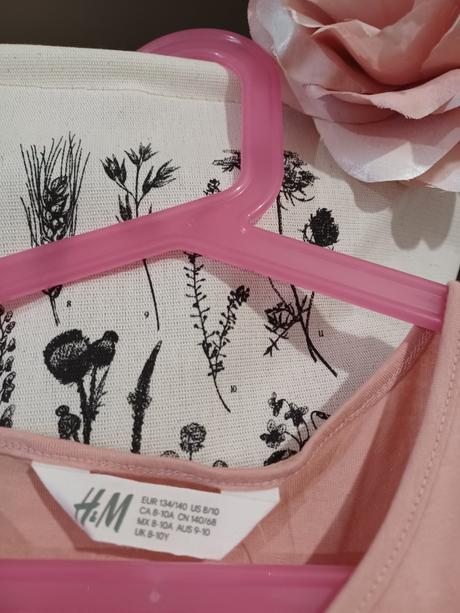 Šaty s králíčky 134/140, h&m,140