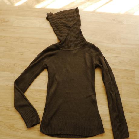 Cokoladove hnedy svetr s rolákem h&m - xs, h&m,xs