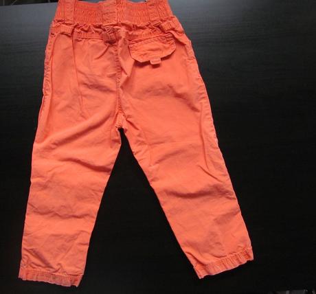 Dívčí oranžové letní kalhoty c&a, vel. 92, c&a,92