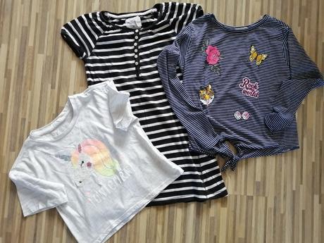 Tričko, crop top, šaty, h&m,146