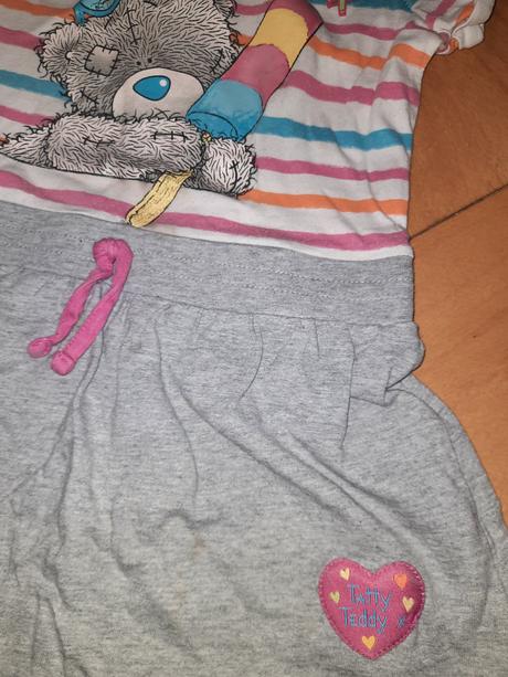 Dívčí šaty medvídek vel. 104 - 110, 104