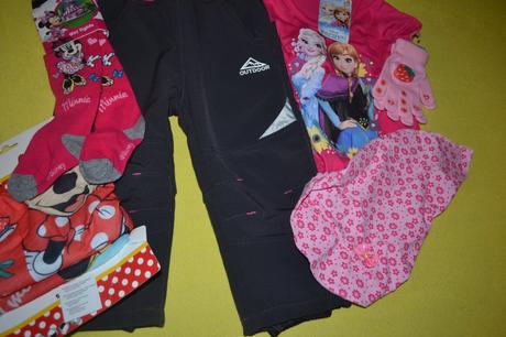 Dívčí set na 1-2r.,softshellové kalhoty,rukavice.., 86–98