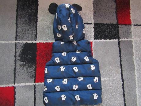 Zateplená vesta zn.disney baby mickey mouse vel.80, disney,80