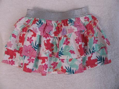 Dívčí volánková sukně s motivem víly ariel, disney,86