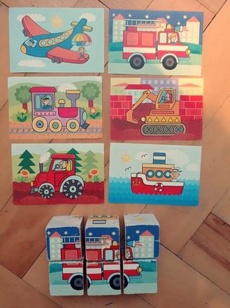 Kostky dřevěné, kubíkovy kostičky, doprava,