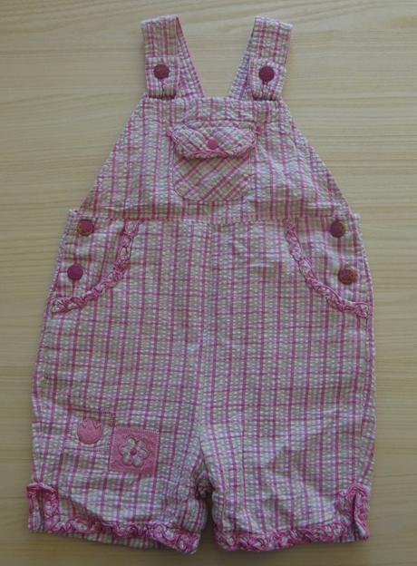 Kostkované kraťasy s laclem, vel. 86, baby,86