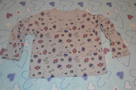 Bavlněné triko dl. rukáv s roboty, george,104